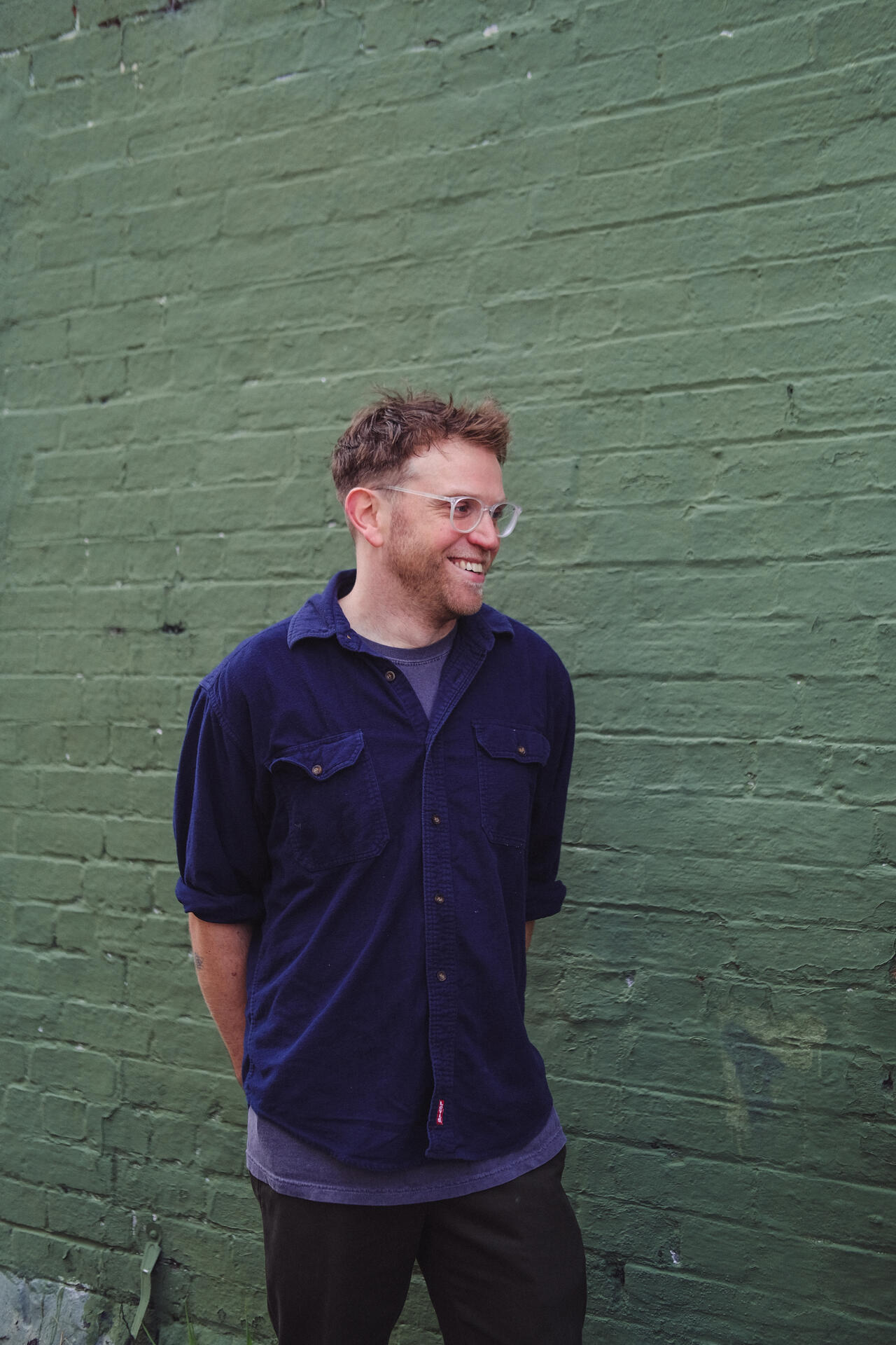 Chris at work in the Seeded workshop